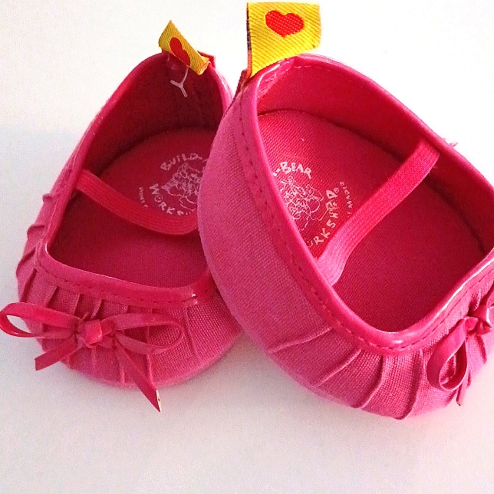 Adorable! BUILD A BEAR PINK BALLET Shoes!